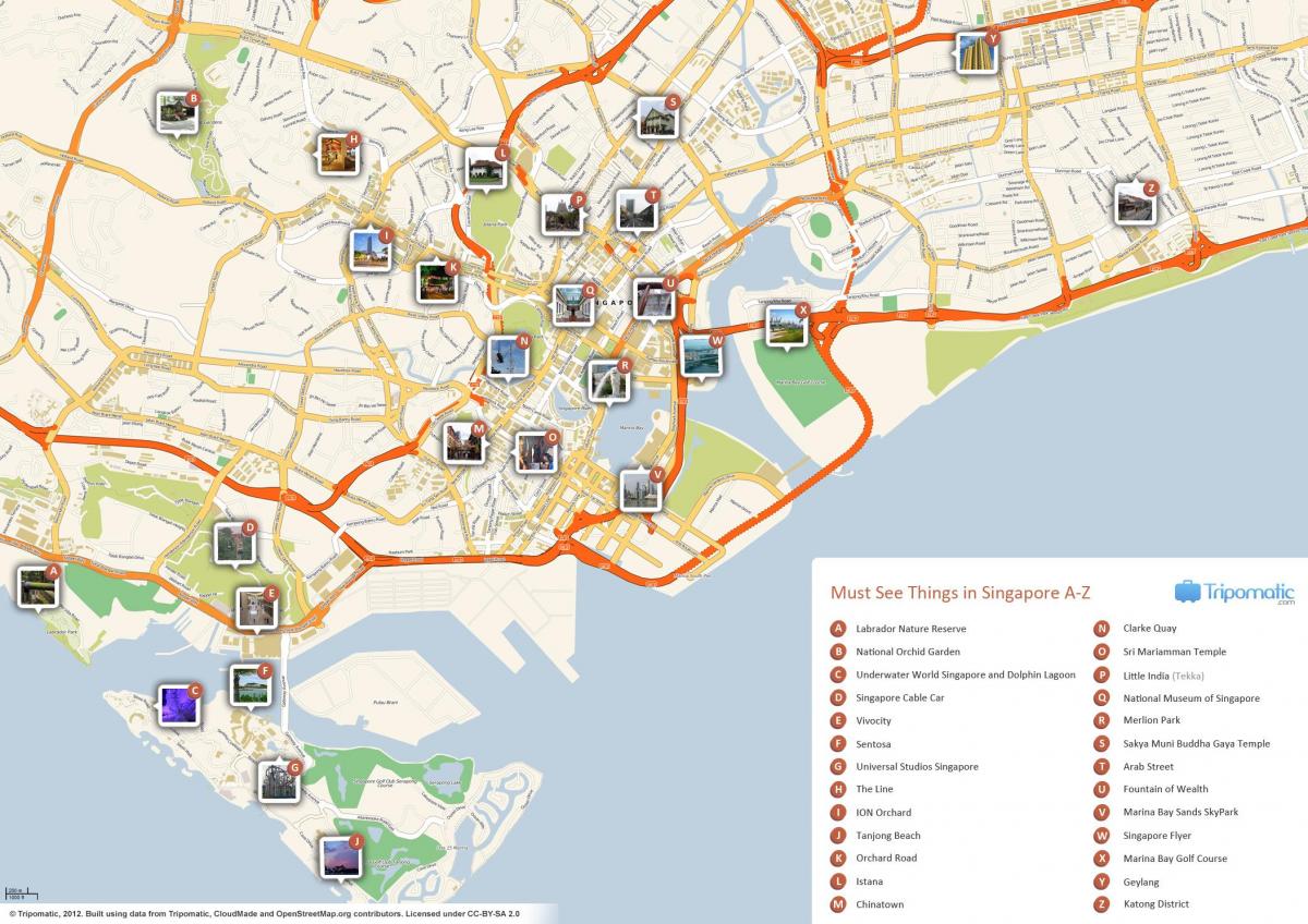 Singapurska mapa zabytków