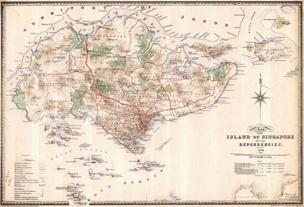 Mapa historyczna Singapuru