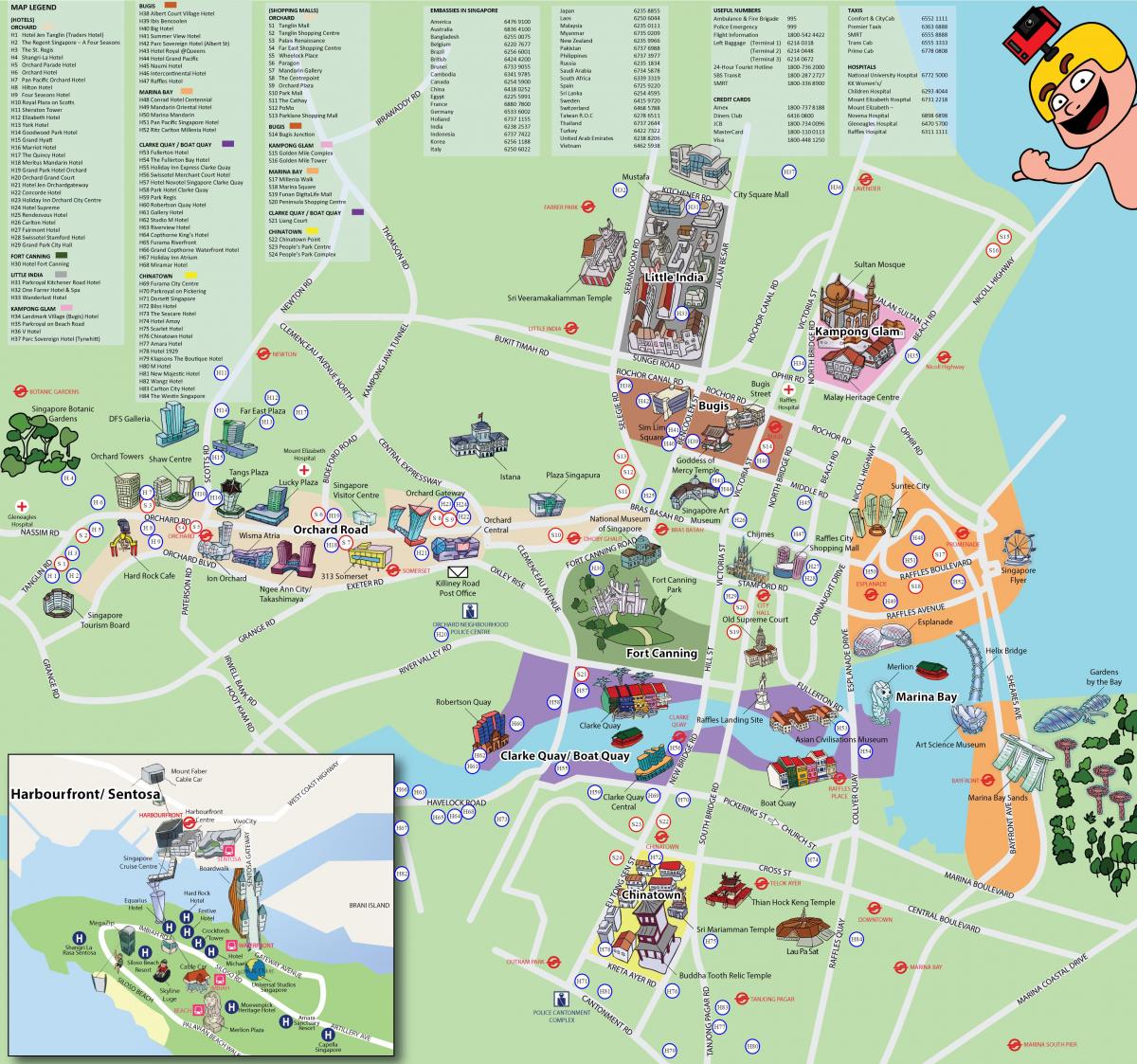 Singapurska mapa krajoznawcza